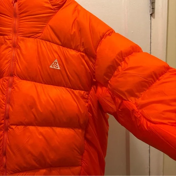 Men’s Nike ACG Therma-fit Lunar Puffer Coat Bright Orange size XL - Picture 8 of 16